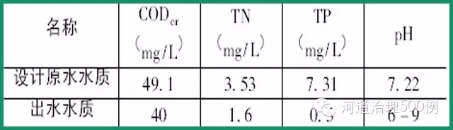 设计进水水质